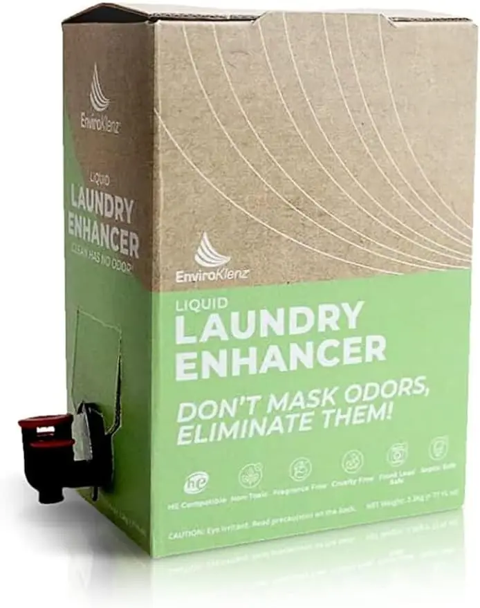 Liquid Laundry Enhancer Additive (20 loads) Removes Chemical Musty Sweat and Body Smoke Fragrance Pet Odors