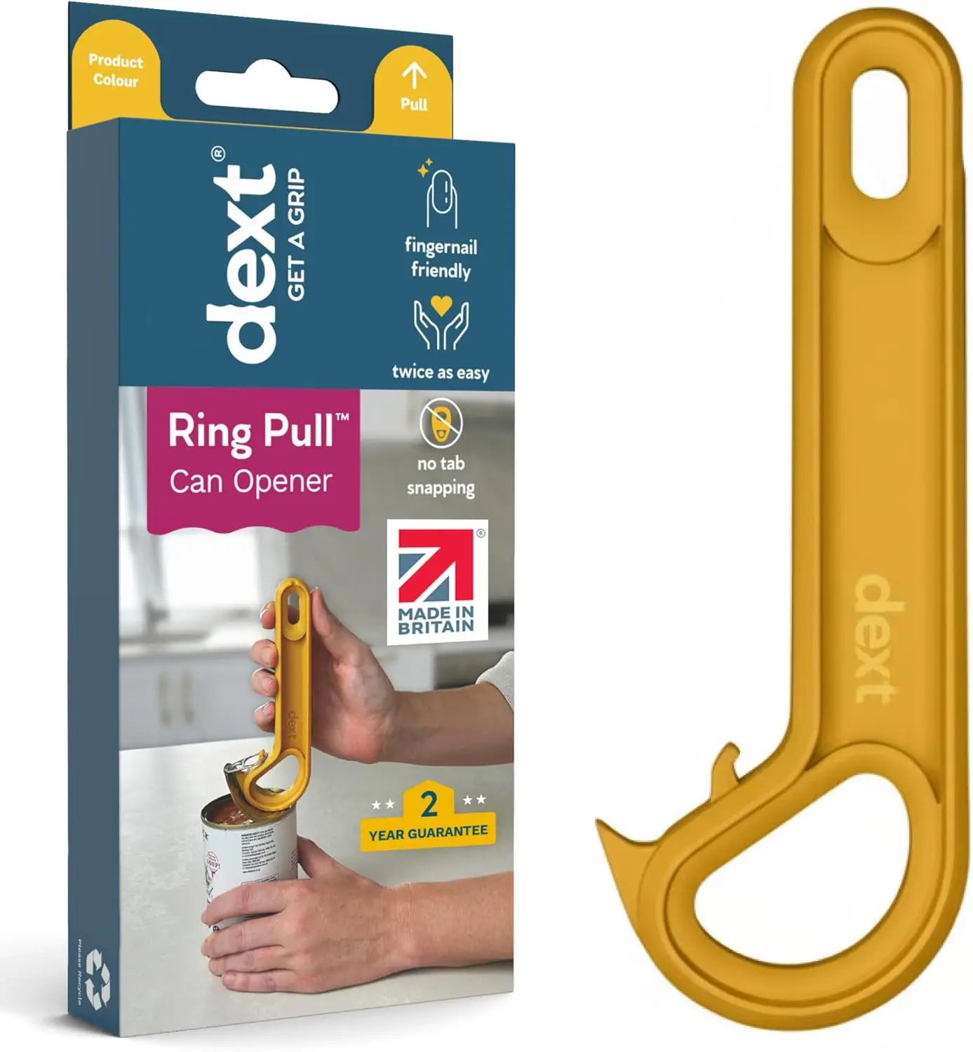 

Easy Grip Can Opener for Seniors, Arthritis & Parkinson's - Ergonomic Handle, Opens Soda, Pet Food Cans
