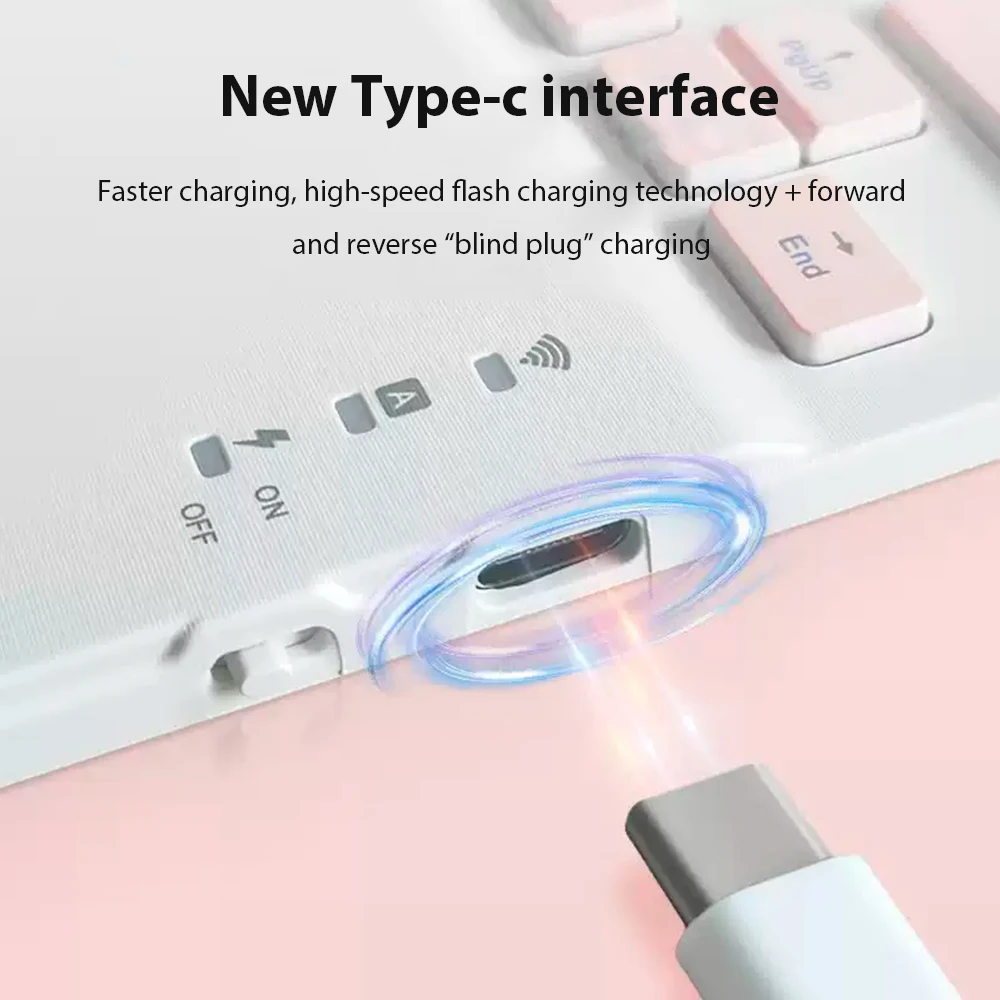 لوحة مفاتيح بلوتوث لاسلكية لنظام أندرويد IOS ويندوز الهاتف المحمول اللوحي لوحة المفاتيح التي تعمل باللمس ملحقات لوحة مفاتيح الهاتف المحمول