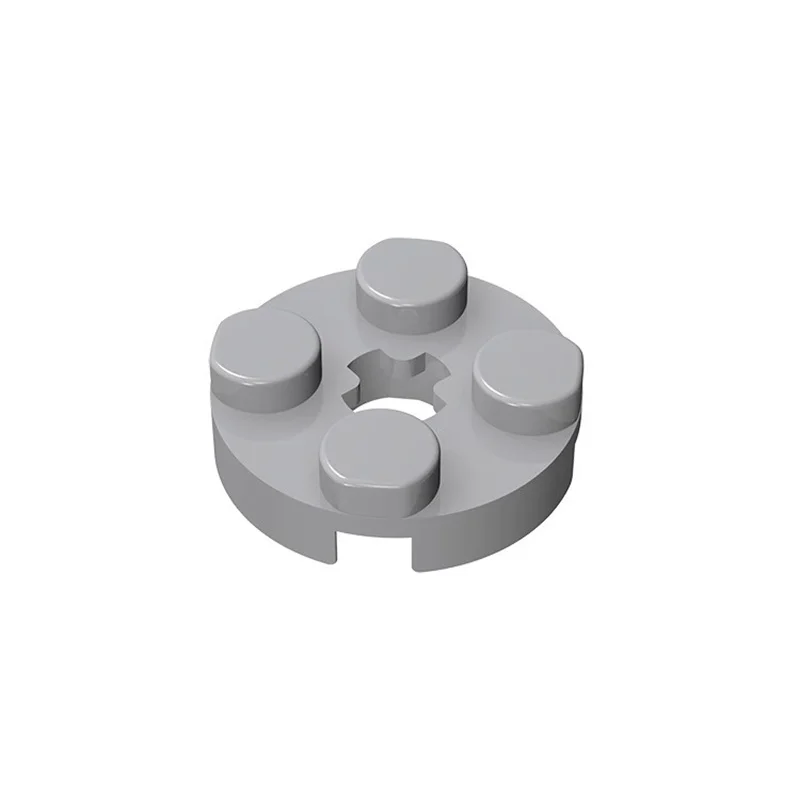50PCS 4032 Platte Runde 2x2 mit Achsloch Ziegel Sammlungen Bulk Modular GBC Spielzeug Für Technische MOC DIY Gebäude Blöcke