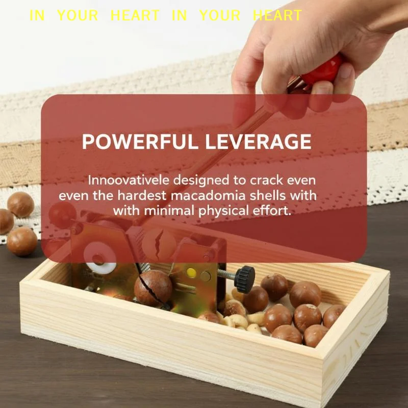 【X】Macadamia Nut Opener Manual Walnut Cracking Tool Heavy  Opener for Hawaiian Macadamias Kitchen Gadget for Nut Lovers