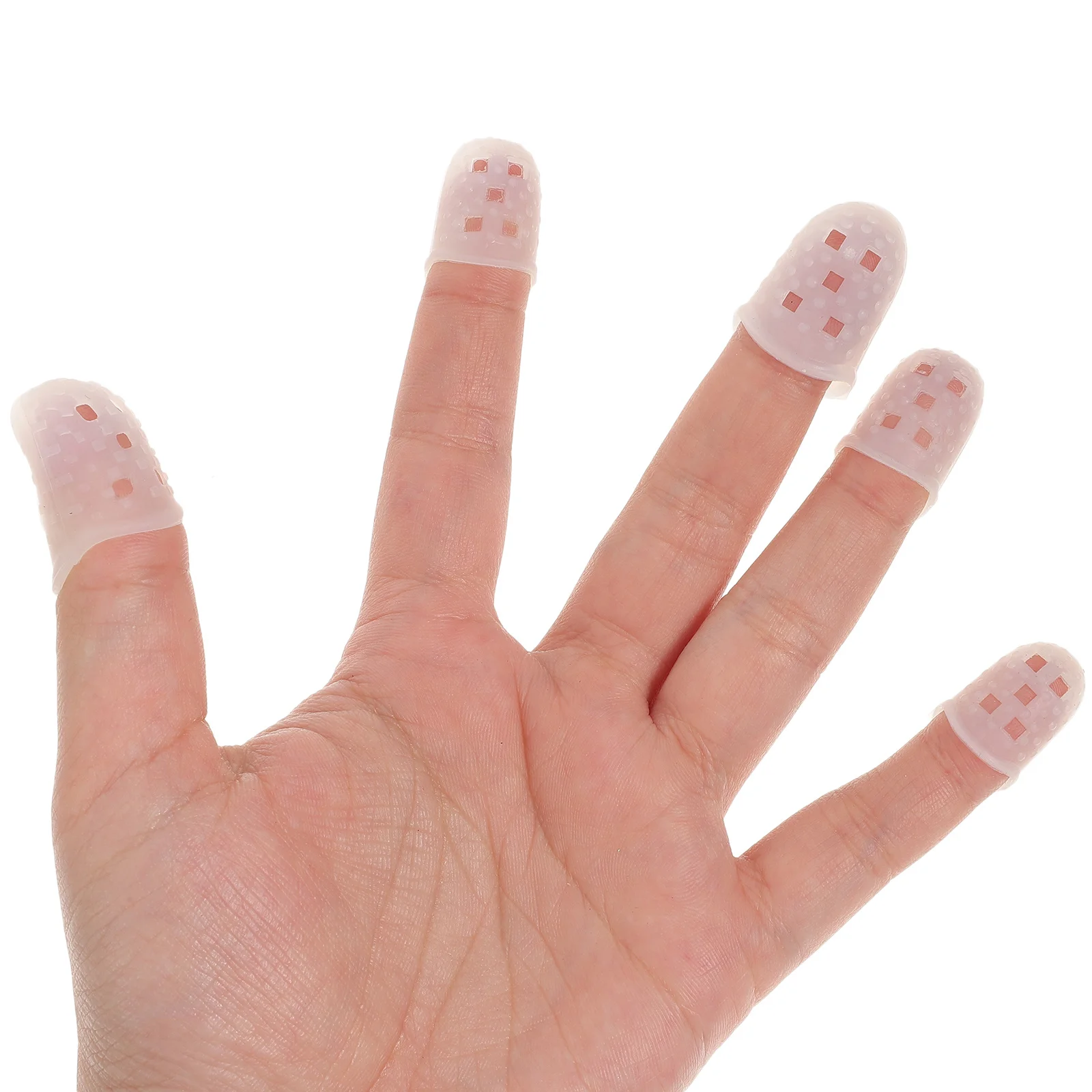 10 قطعة حامي الاصبع غير قابل للانزلاق مطاطا سيليكون إصبع كم للمعلمين العاملين الطبية إصلاح اللوحة مسمار الفن العمل