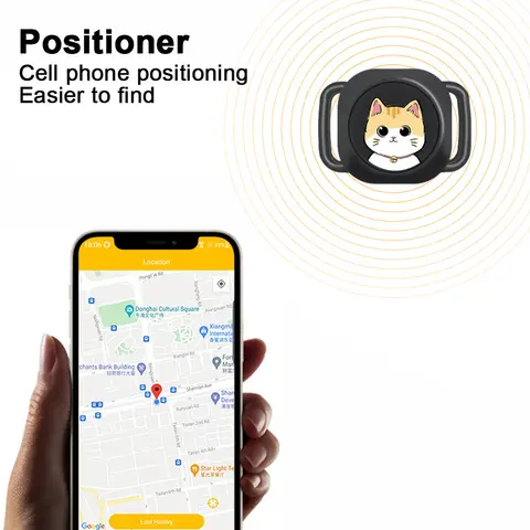 Pet Anti-Lost GPS Tracker Bluetooth-compatible Smart Locator Real-Time Global Location Tracker for Dogs Cats