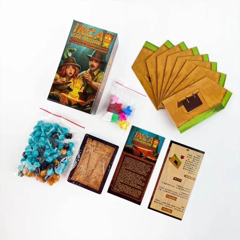 

Incan Treasure Quest: Strategy Board Game for 3-8 Players (Ages 14+) – Bluff, Bet & Race to Survive!