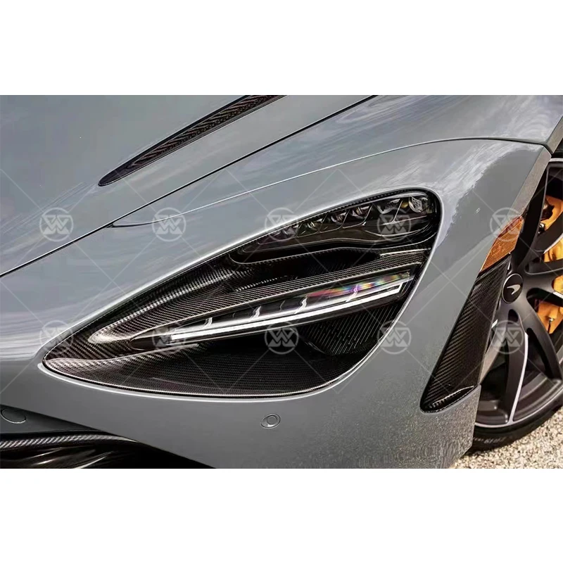 

Carbon Fiber Front Bumper Air Vent Cover Splitter For McLaren 720S Car Front Fog Lamp Frame Grille Cover Trims Body Kit