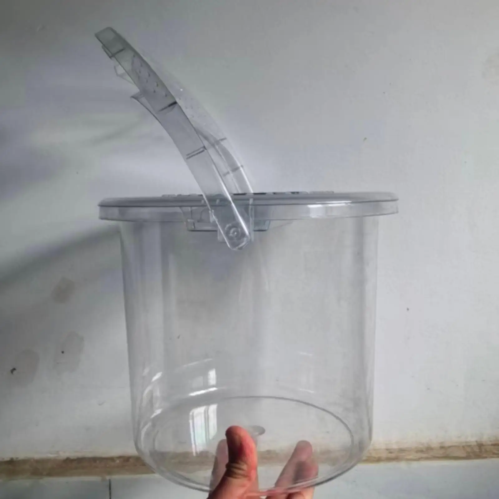 Clear Bucket Large Capacity Multi Purpose Water Bucket Container for Household Fishing Car Wash Snacks Cleaning