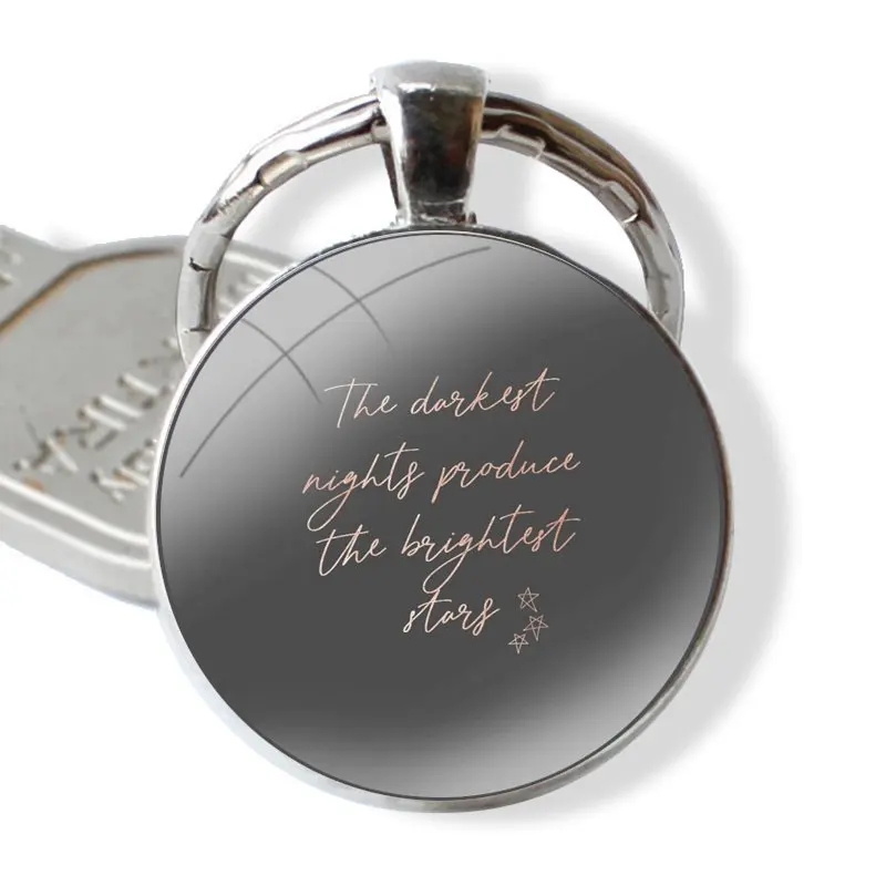 Gilmore Girls Life Short Talk Fast Keychain Handmade Glass Cabochon Key Ring Holder Pendant Key Chains Fashion Lover Gift Design