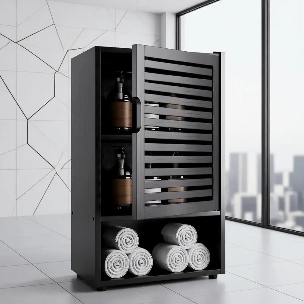 

Bathroom Storage Cabinet Wall Mounted, Hanging Medicine Cabinet with Adjustable Shelf, Over The Toilet Space Saver Organizer, Bl