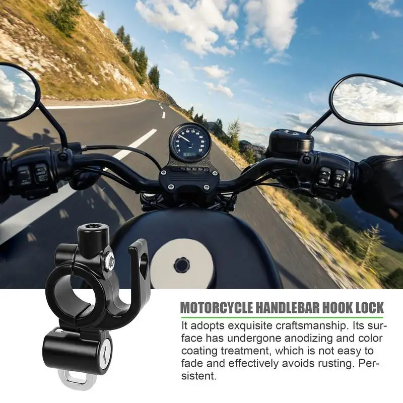 Motorcycle Handlebar Hook Anti-Theft Safety Lock Hook Luggage Hanger Riding Accessories Handlebar Installation Multifunctional