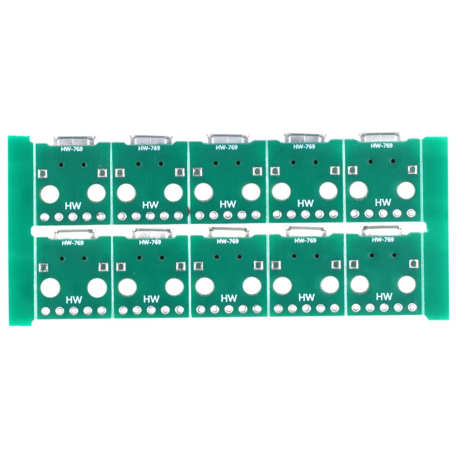 

New-10Pcs Micro-Usb To Dip Adapter 5Pin Female Connector B Type Pcb Converter
