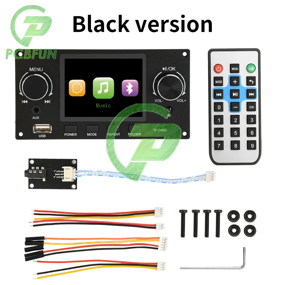 2.8 Inch TFT Color Screen Lossless Audio Decoding Board Module Amplifier Audio Player DC 5-12V Car FM Radio Module
