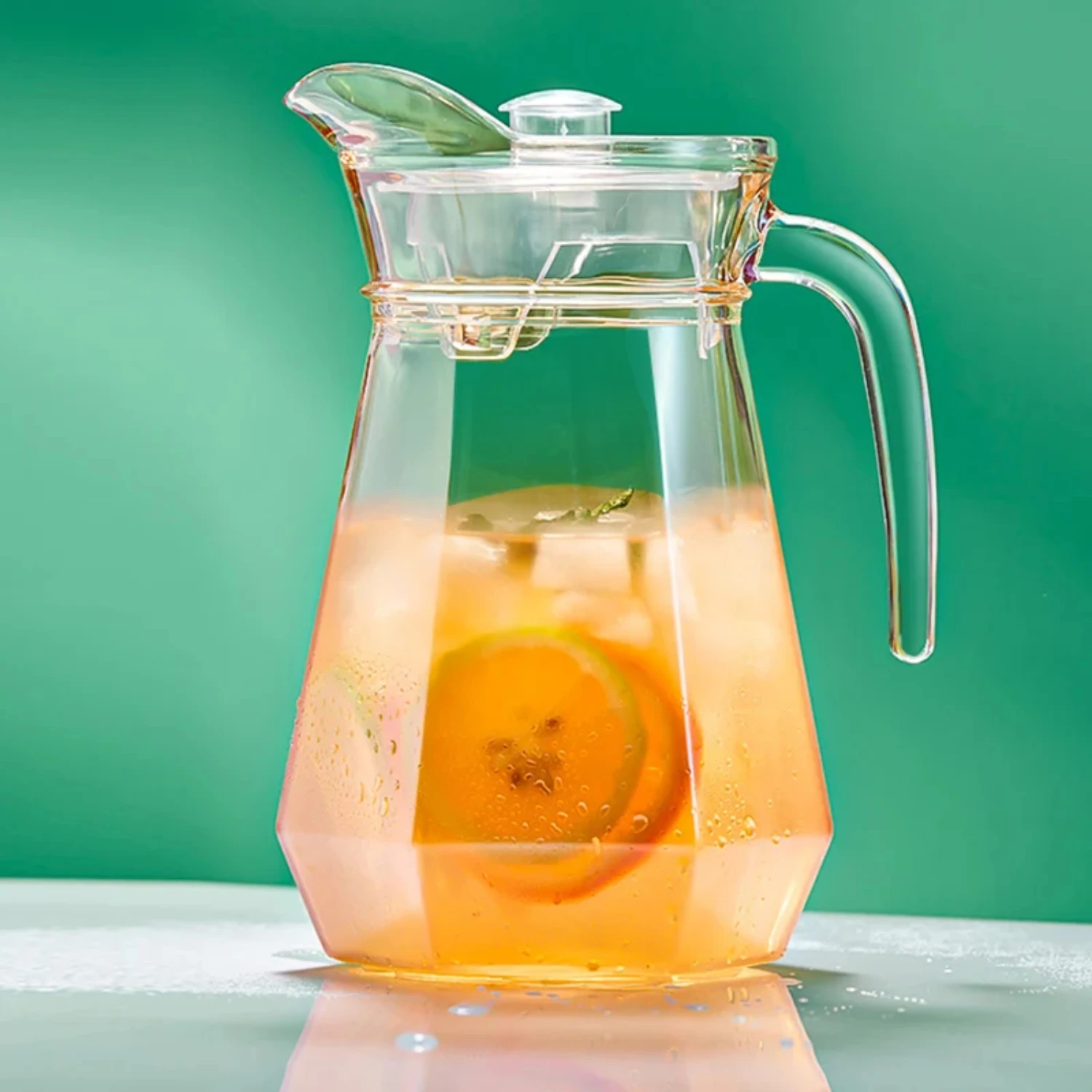 

Glass Cold Water Pot Large Capacity Glass Teapot Household High Temperature Resistant Anti-explosion Duckbill Pot