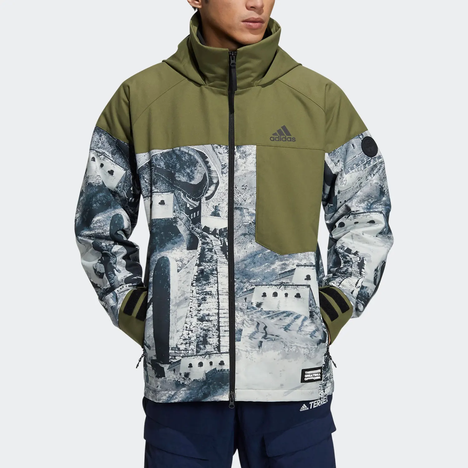 Adidas genuine casual men's and women's fashion trend sports warm jacket H23108