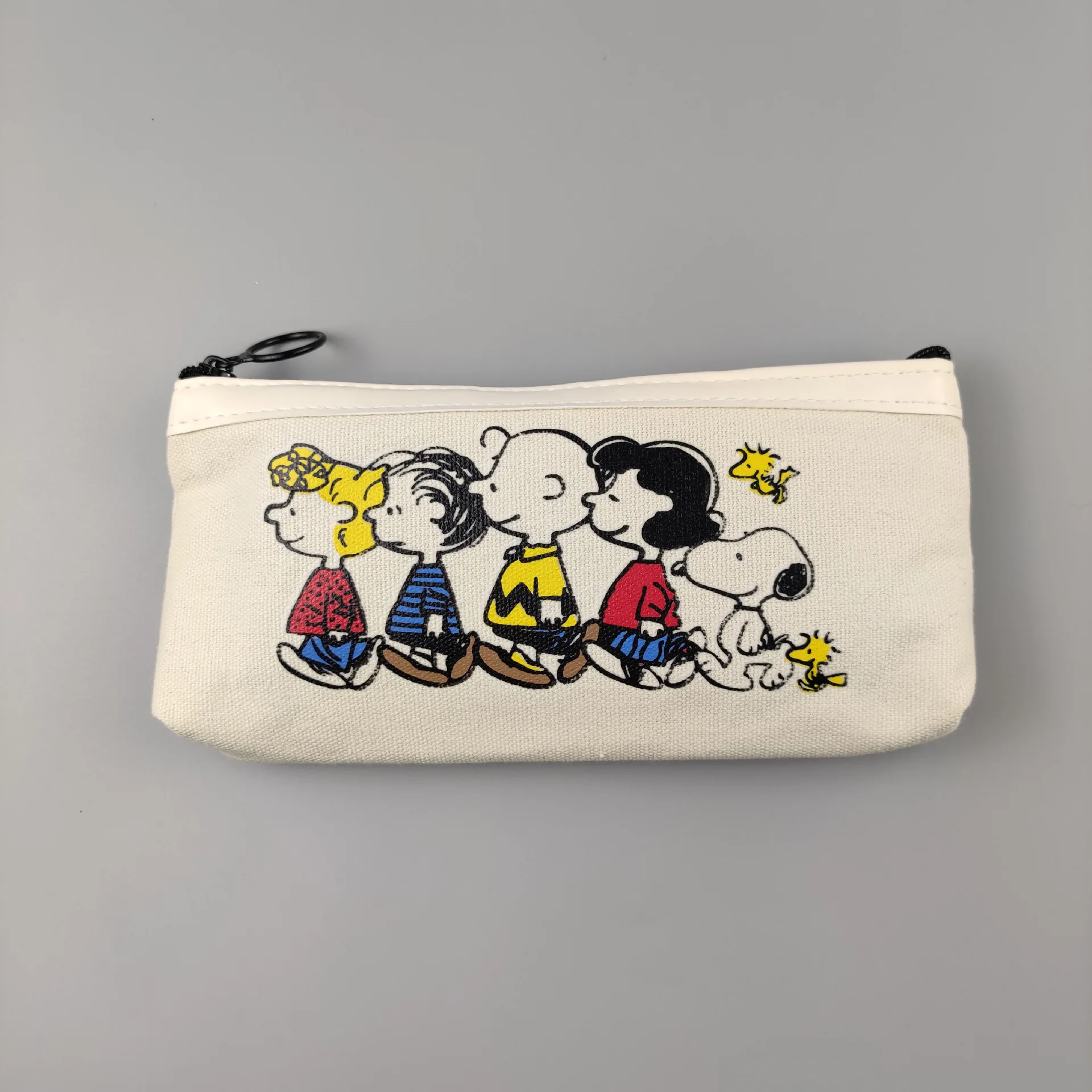 Snoopy Cartoon Canvas Pencil Case Cute Zipper Stationery Box borsa portaoggetti di grande capacità ragazza ragazzo studenti materiale scolastico