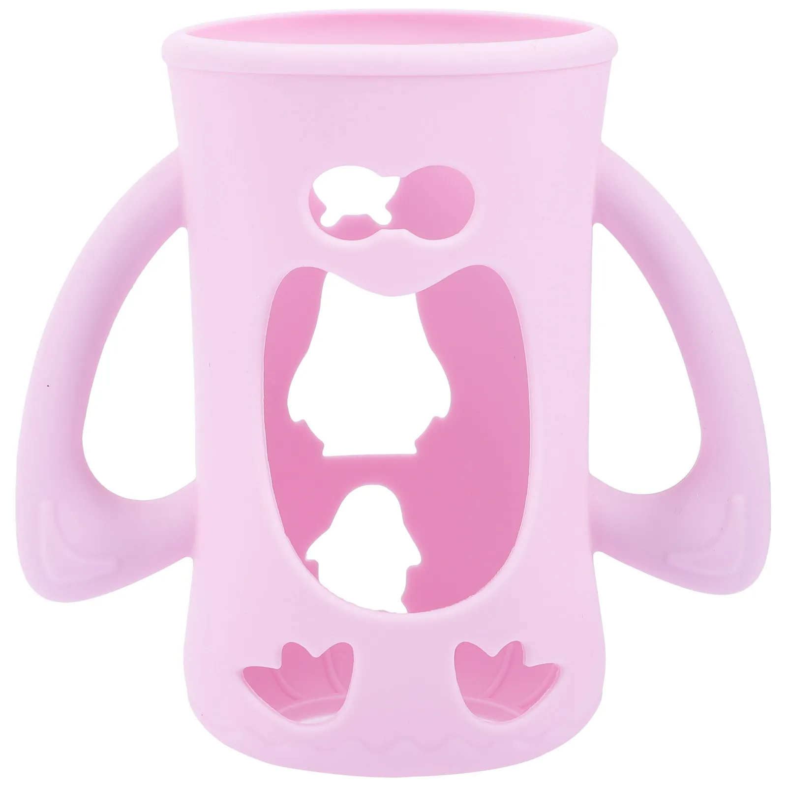 

Silicone Baby Bottle Cover Sleeve Infant Glass Bottle Protector Stylish Durable Easy to Use Safe Odorless Minimal Look