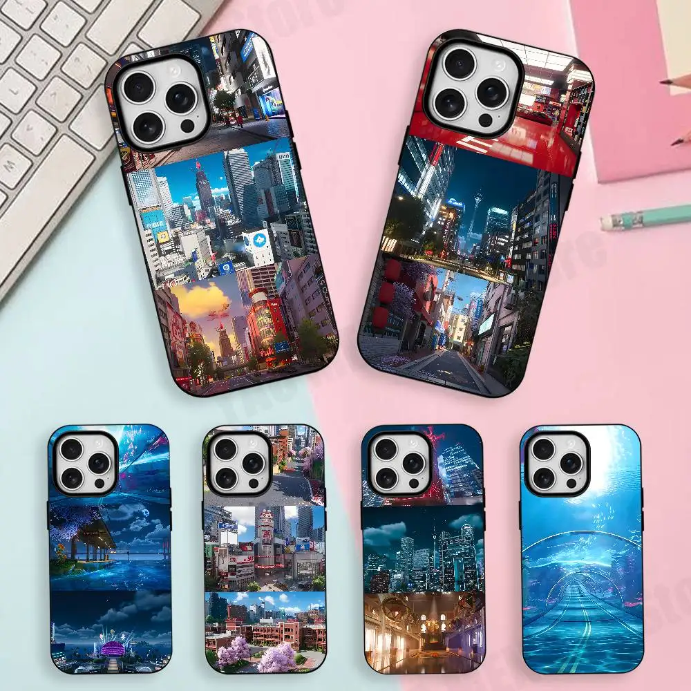

NTE Mint N-Neverness Magnetic For Case For Iphone 17,16,15,14,13,12,11 Pro Max Mini Plus Frosted Shell Cover