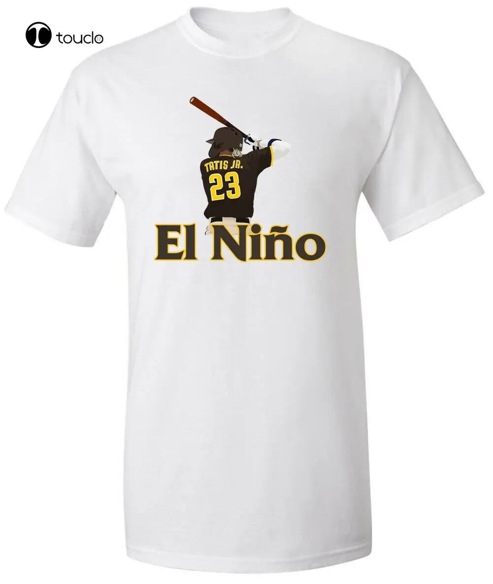 

New Fernando Tatis Jr San Diego El Nino T-Shirt Tee Shirt Cotton T Shirt Custom Aldult Teen Unisex Digital Printing Tee Shirts