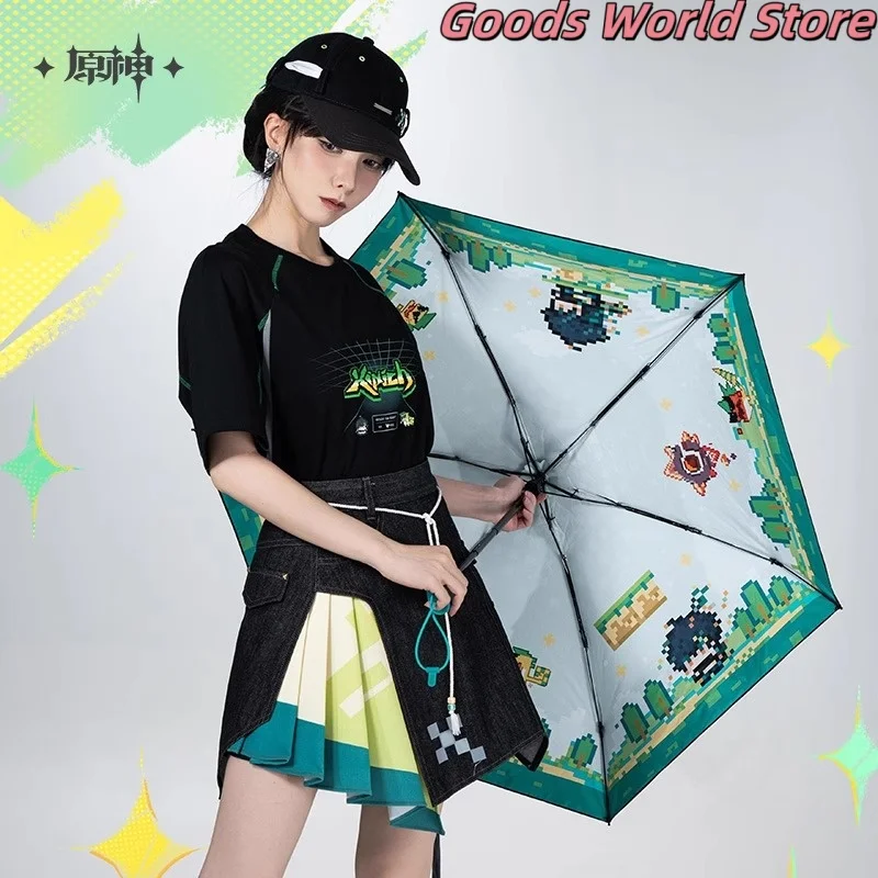 

Original Kinich Umbrella Mihoyo Genshin Impact Figures Kinich Cosplay Anime Game Accessory Role Play Cartoon Cute Umbrella Gift