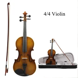 4/4 Acoustic Violin Retro Style Fiddle for Violin Beginner with Case / Bow / Rosin