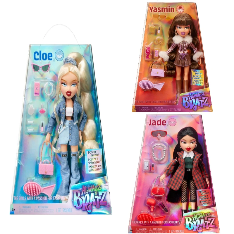 Original Surprise Bratz Alwayz Yasmin Cloe Fashion Dressup Dolls Accessories Girls Play House Toys Christmas Gift for Children