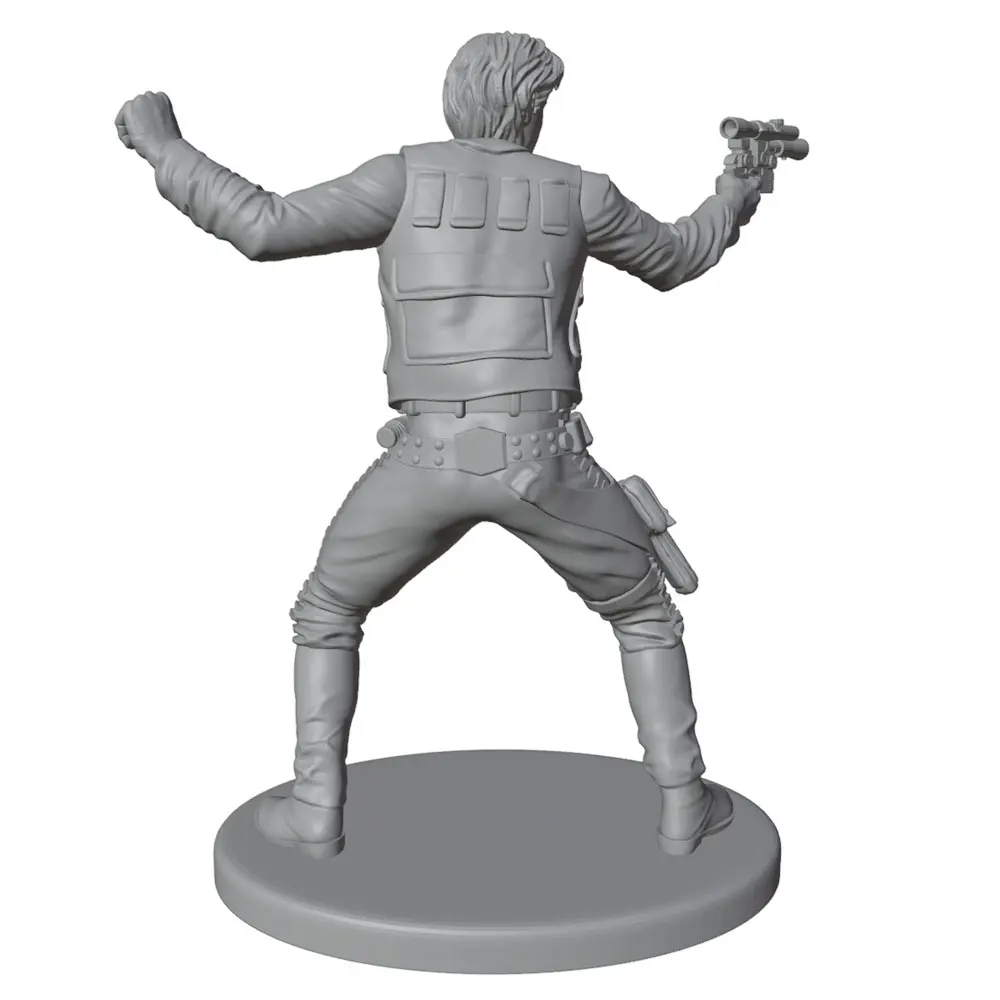 1/24/6 Gun aiming fighting posture, miniature resin model kit, GK mini 3D printed gray model statue, DIY doll model, uncolored