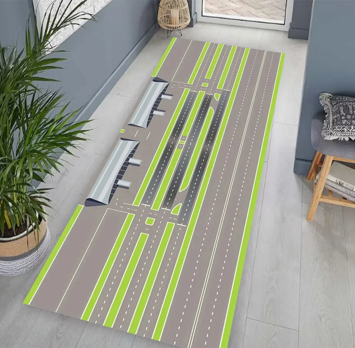 Runway Rug, Runner, Runner Rug, Airport Runway Rug  Airlines Rug, Track Rug, Aircraft Rug, Plane Lover Rug, Airport Ground Rug