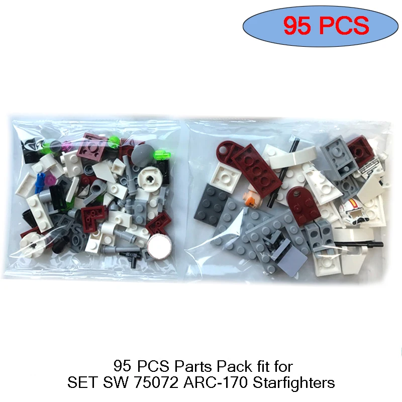 Building Blocks Parts Pack fit for ARC-170 Star Skyfighters Vulture Homing Spider Dolls MOC-75072 7507375074 75075 75076 Toys