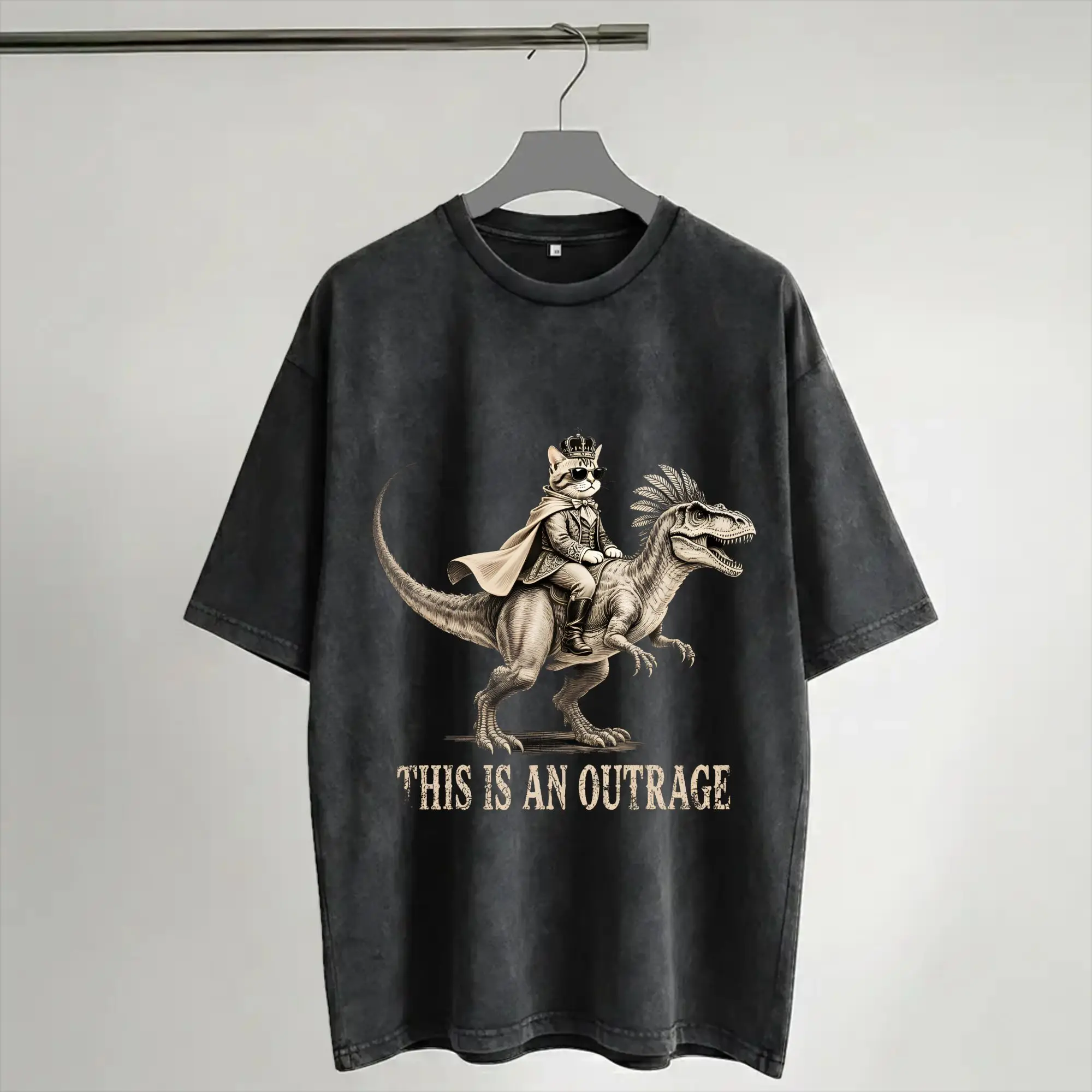 Printed Carl And The Princess Donut and Mongo Dungeon Crawler Carl  Washed T Shirt Merch Oversize T-Shirt  Men Women Tee Shirt