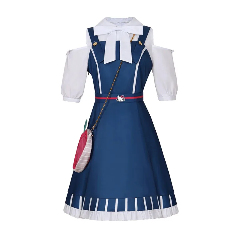 

ABC123Game Project Sekai Momoi Airi Косплей Костюм для девочек Розовое платье с бантом Хэллоуин Карнавальная ночь Женщины Мужчины Рольф;5,c'8.m;0'