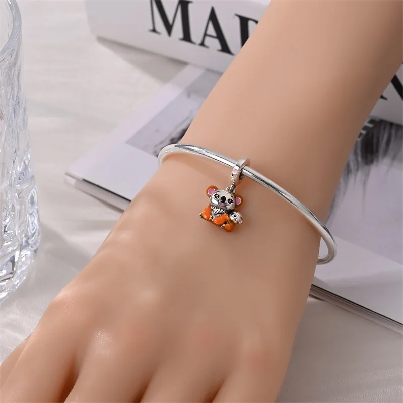 Hot 925 Sterling Silver Love's Hug Charms Pendant Fit Original Bracelet DIY Women Anniversary Jewelry