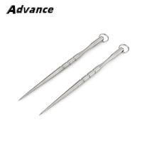1pc Titanium Alloy Toothpick Fruit Fork Key Chain Accessories Toothpick Portable Outdoor EDC Tool