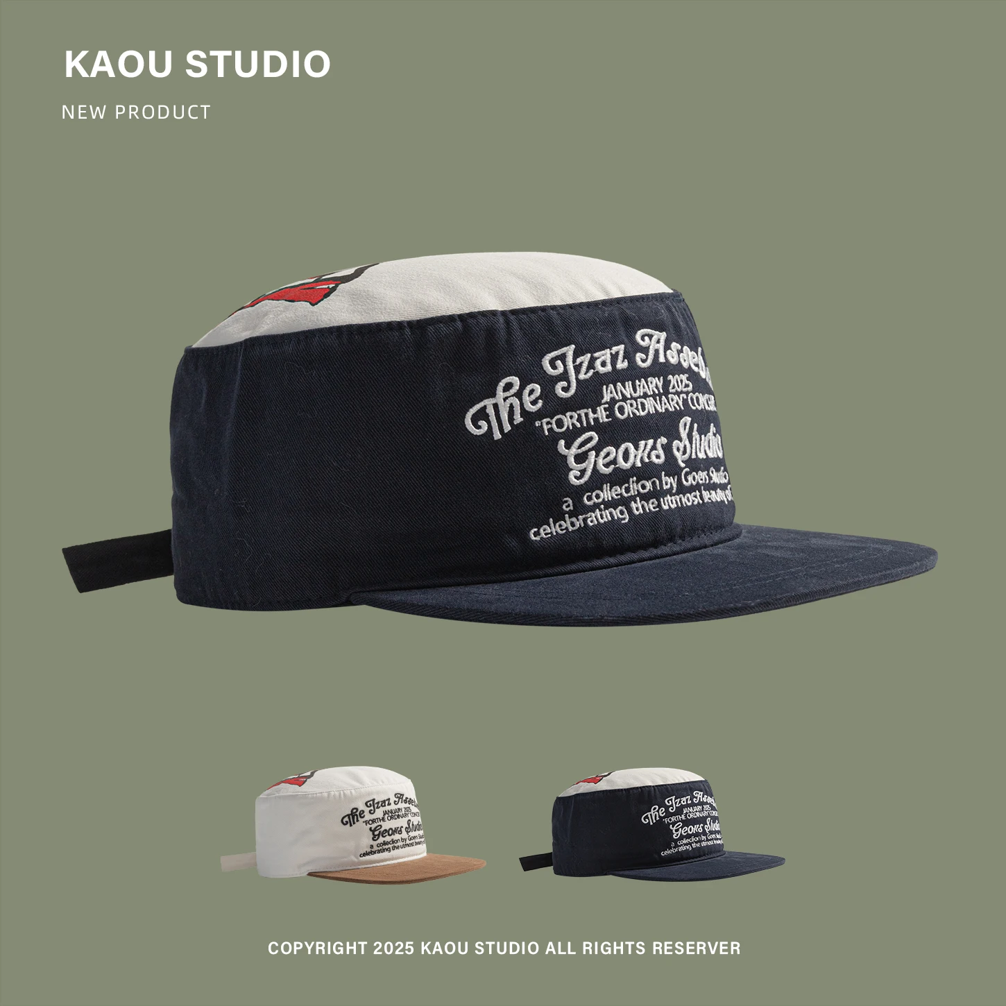 Flat Brim Baseball Cap for Men and Women 2025 New Street Style Letter Embroidery Niche Flat Top Duckbill Cap