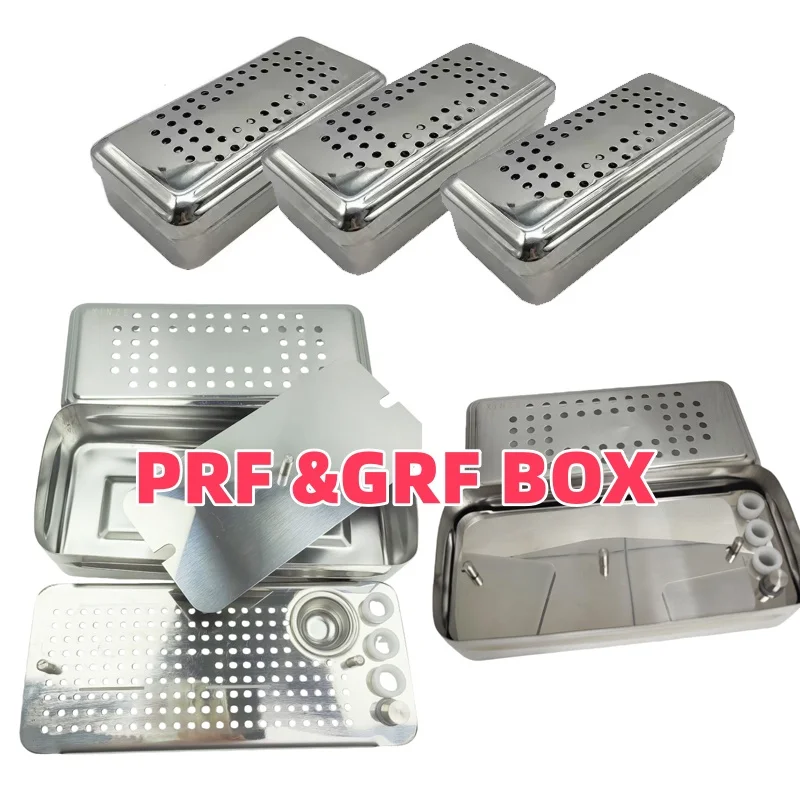 1Set Dental PRF GRF BOX Stainless Steel Implant Plate Rich Fibrin BOX PRF Odontologia Dental Implant PRF BOX Dental PRF BOX