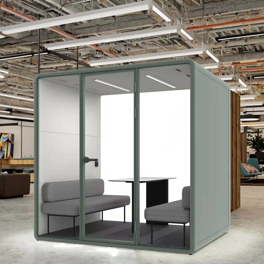 Mini cabina telefónica minimalista, cabina de aislamiento acústico, insonorizada, para oficina, sala de trabajo
