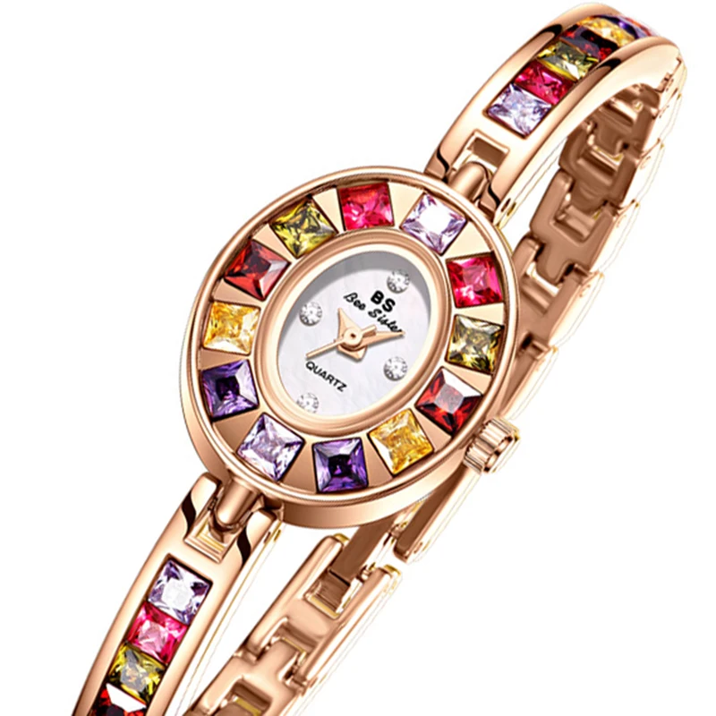 Colorful Women Watches Top Brand Luxury Small Dial Gold Female Wristwatches Waterproof Dress Gold Ladies Watches Montre Femme