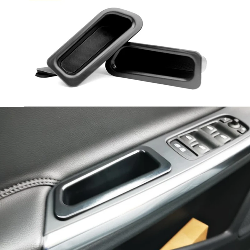 Car Styling for Volvo s60 v60 xc60 storage box door handle Armrest box beigeblack Front door+back door Finishing box 2010-2017