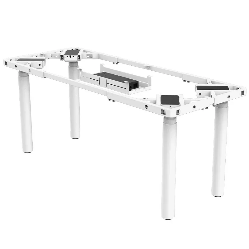 رف طاولة رفع كهربائي، أربعة محركات، أربعة أرجل طاولة، رف طاولة من الخشب الصلب فئة كبيرة