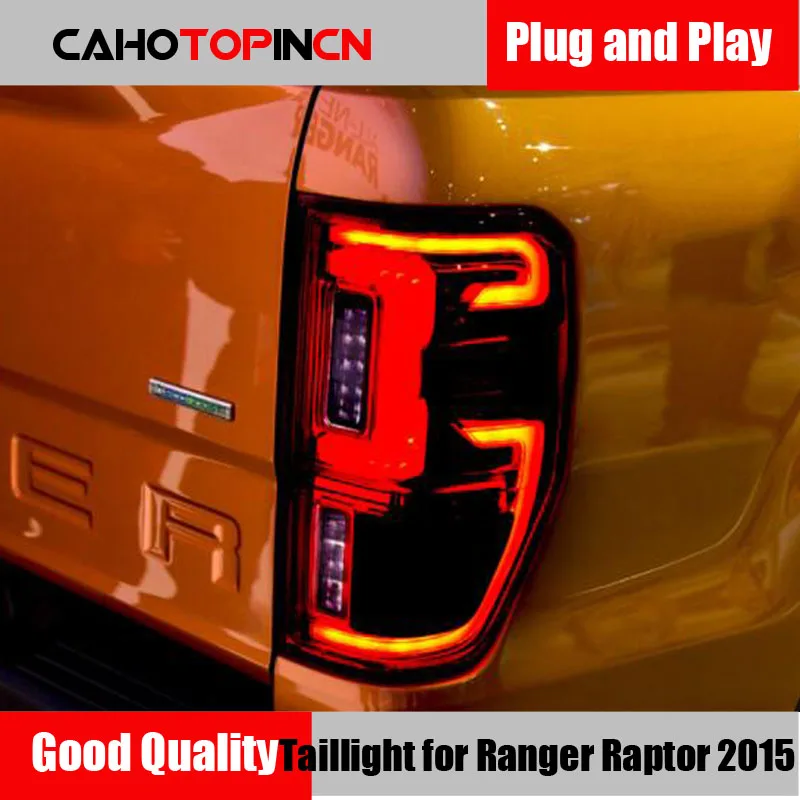 

Car LED Taillight Tail Light For Ford Ranger Raptor 2015 - 2022 Rear Driving Lamp + Brake Light + Reverse Light + Turn Signal