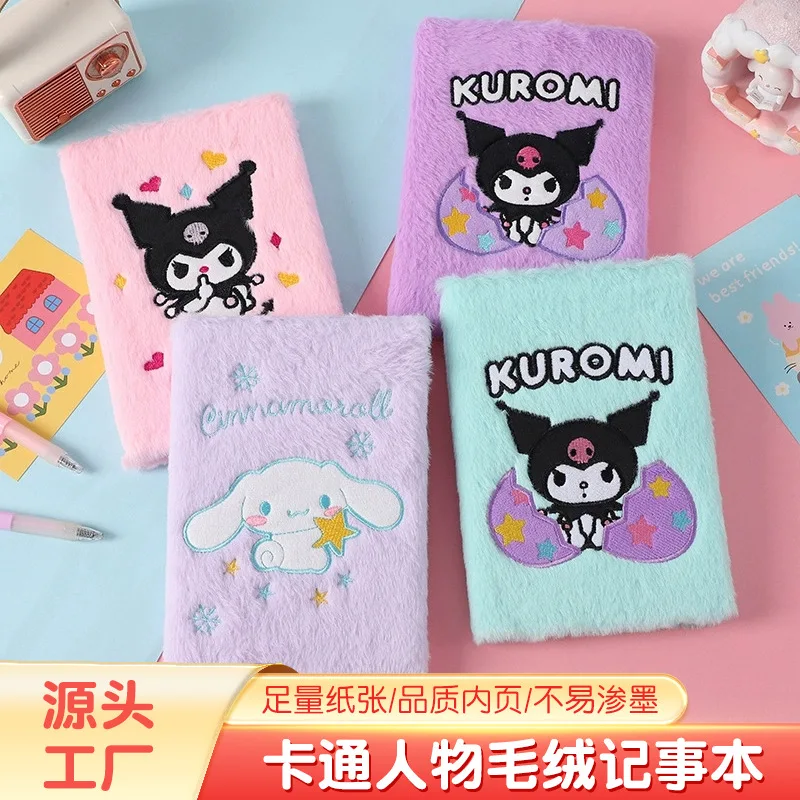 

New sanrio Kuromi Notepad Cute Girl Style Portable Notebook Student Study DIY Handbook Girl Gift