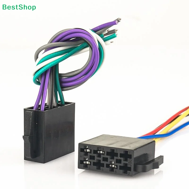 Automotive Wiring Harness For Car Radio Replacement With Standard Color Code Markings