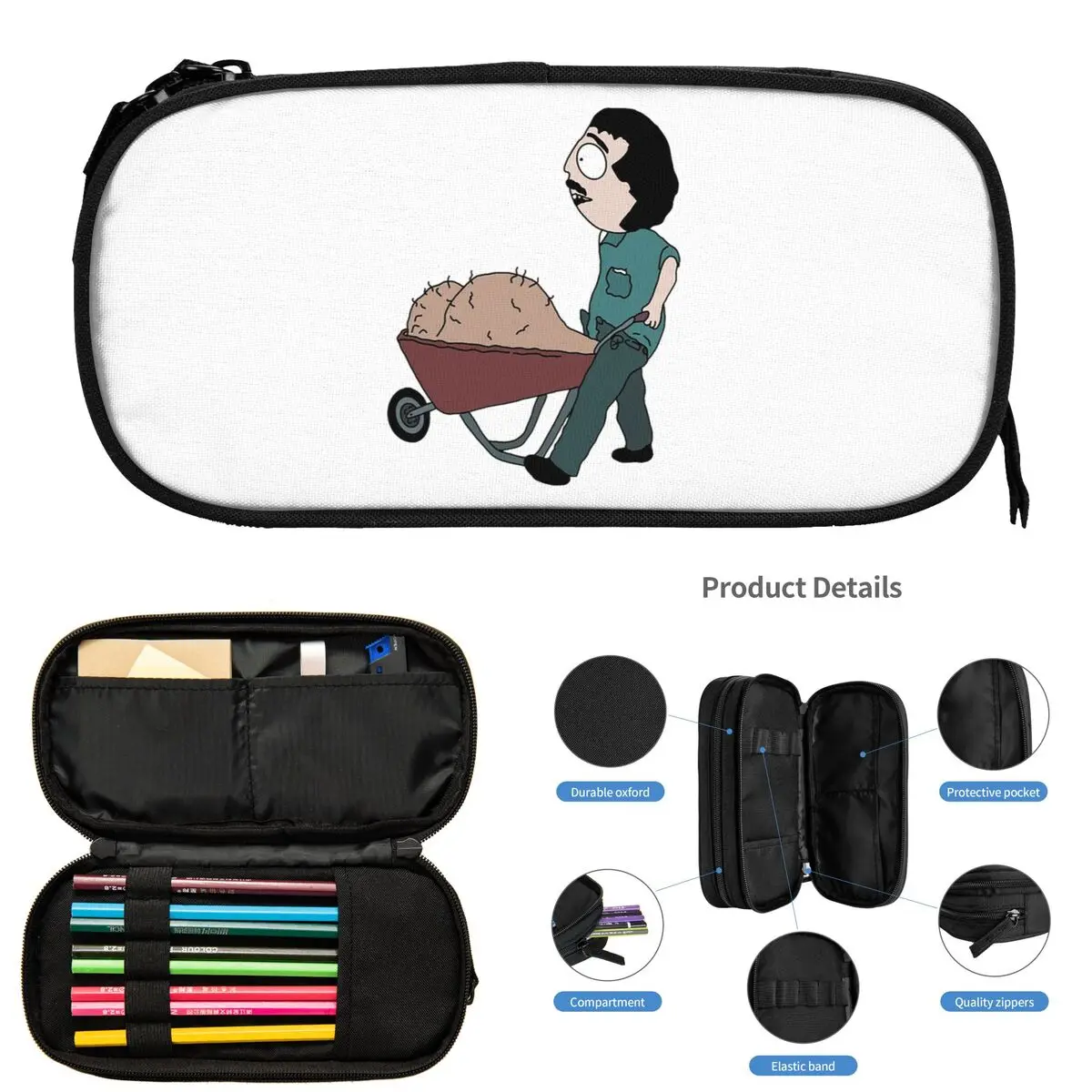 

Southpark Epic Randy Marsh Balls Пеналы для студентов Школьная коробка для ручек Сумка для карандашей Большая сумка для хранения карандашей Держатель для ручек