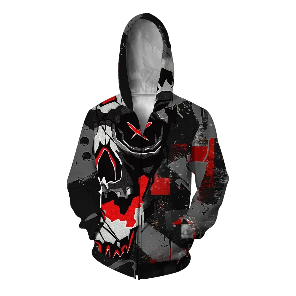 

Trendy Printed Sweatshirt Comfortable and Versatile Man Hoodie Men Personalized Fashion Men's Sweat-shirt Zip Up Hoodies Hooded