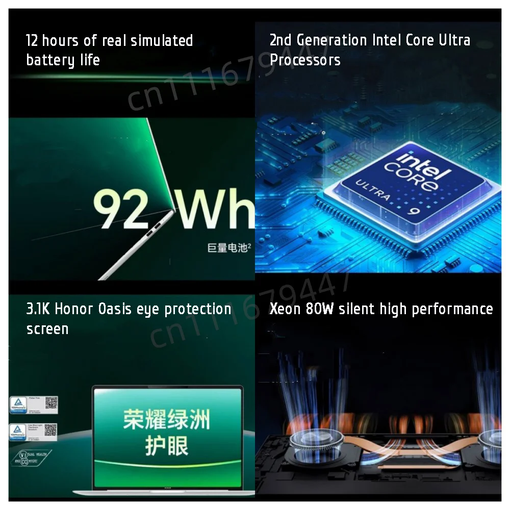 HONOR MagicBook Pro 14 Laptop Intel Core Ultra 5 225H 32GB 1TB 14.6" Inch 3.1K 120Hz Gamer Computer PC Notebook Ultrabook