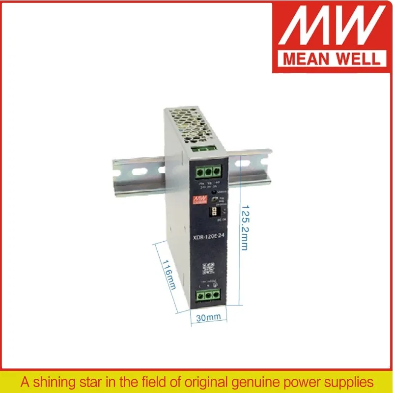 

MEAN WELL 120W AC/DC Economical Ultra Slim Industrial DIN Rail Power XDR-120E-12 XDR-120E-24 XDR-120E-36 XDR-120E-48