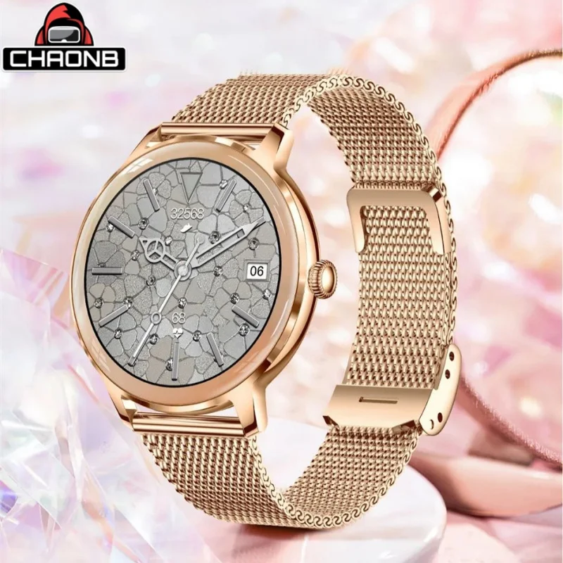 Ультратонкие модные умные часы для женщин HD Pixel Display Голосовой вызов Смарт-часы Музыкальный плеер Калории Мониторинг сна Женские часы Ультратонкие модные умные часы для женщин HD Pixel Display Голосовой вызов Смарт-часы Музыкальный плеер Калории Мониторинг сна Женские часы