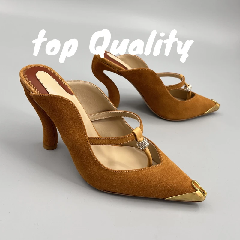 

New Woman High-heeled Shoes sandal Alien heel design Fur shoe upper Women's height increasing shoes 10.5cm