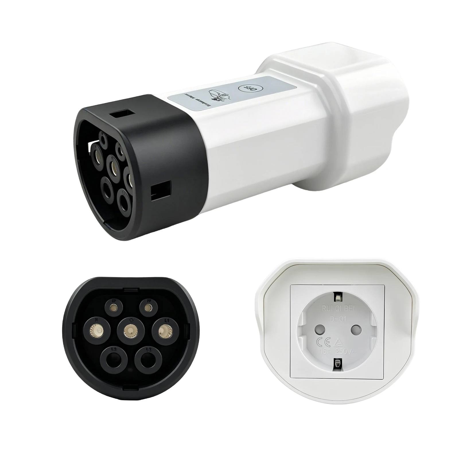 Adapter rozładowujący V2L Type2 z samochodu elektrycznego do gniazda EU dla Omoda 9, Jaecoo J7, BYD Atto, Seal DM I, Geely EX5, Starray EM I, Xpeng G6 — 2