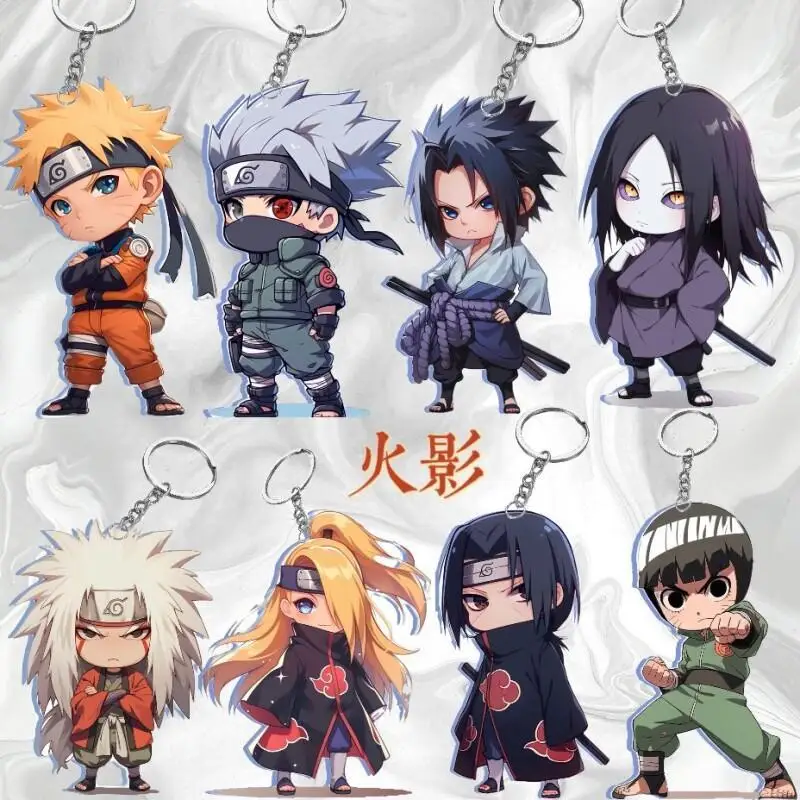 Naruto Uzumaki Naruto Acrylic Glossy Backpack Pendant Keychain Charm New Official High Quality Cute Anime Cosplay Gift Fashion