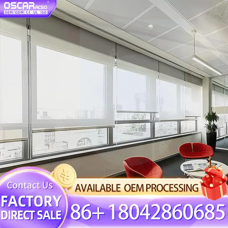 Electric Automatic Ultra Wide High Motorized Outdoor Windproof Zip Screen Blinds for Patio Balcony Garden Rolling Blind