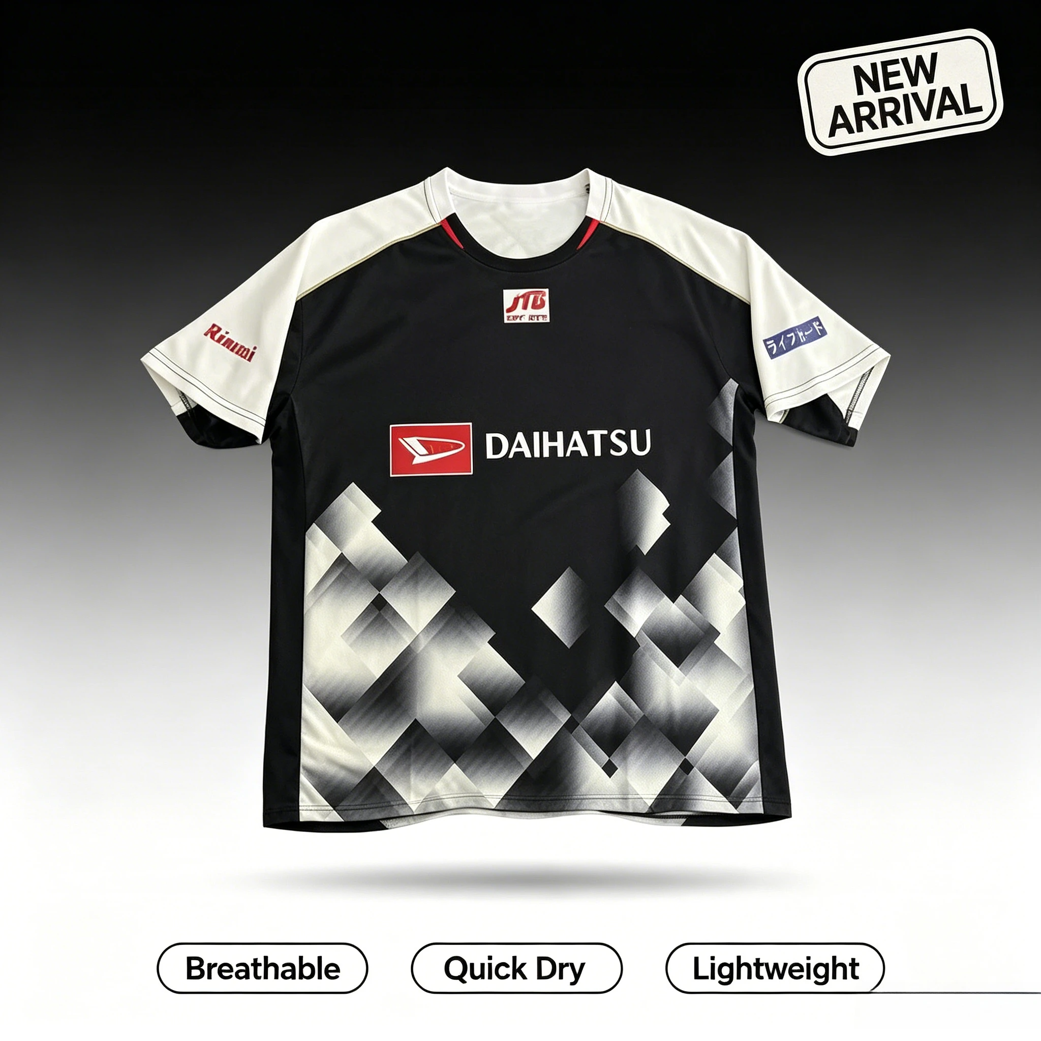 New Japanese Football Concept Jersey 3D Printed for Parent-child Sports Competition Badminton Quick Drying Breathable T-shirt